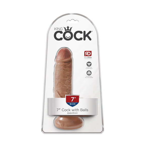 Dildo King Cock With Bals 7 Tan Pipedream