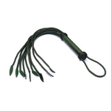 Pejcz Mossy Chic and Black Leather Cat O Nine Tails Whip Liebe Seele