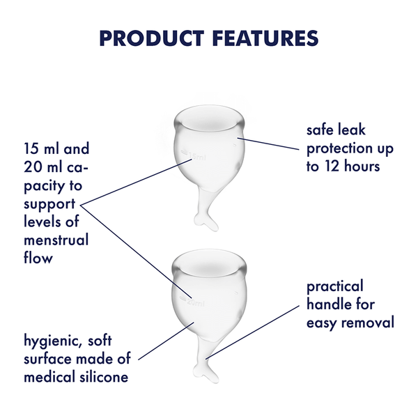 Menstrual Cups Feel Secure Menstrual Cup Set Satisfyer