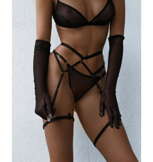 Ginny Black thongs L/XL