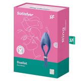 Pierścień erekcyjny Duelist Ring Vibrator Blue Satisfyer