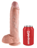 King Cock 10" Cock with Balls Flesh