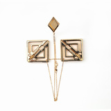 Zaciski Adjustable Nipple Clamps With Light Pendant Gold LOCKINK