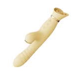 Multifunctional Vibrator Rose Thruster Lemon Yellow Zalo