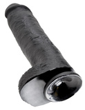 11' Cock With Balls Black Dildo Z Jądrami Czarne 28 Cm King Cock
