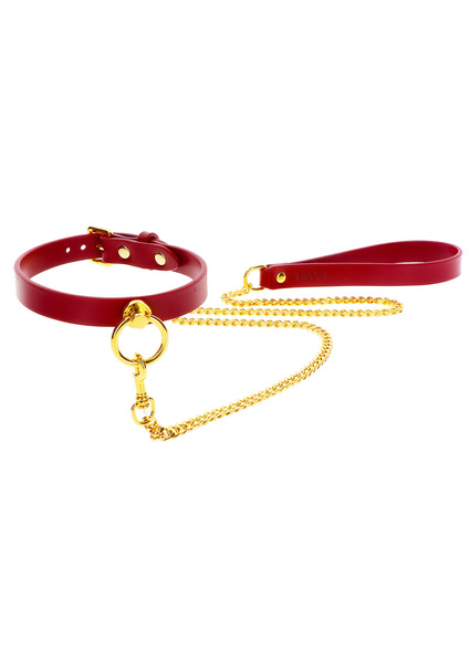 Wegańska Obroża Ze Smyczą O-Ring Collar And Chain Leash Taboom