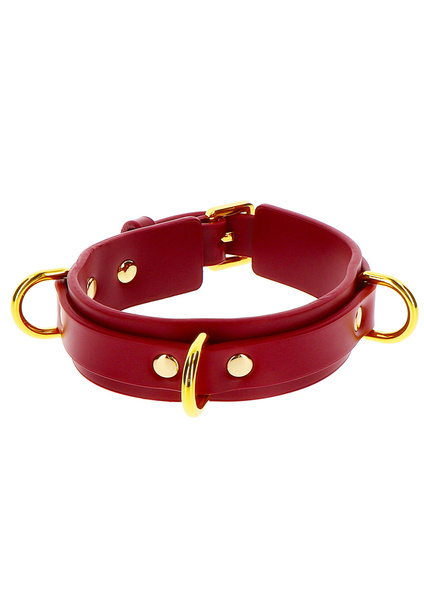 Taboom D-Ring Collar Deluxe Red