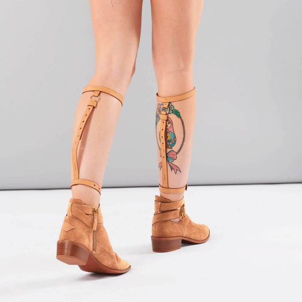 Podwiązki Maze Back Leg Garter Brown Bijoux Indiscrets