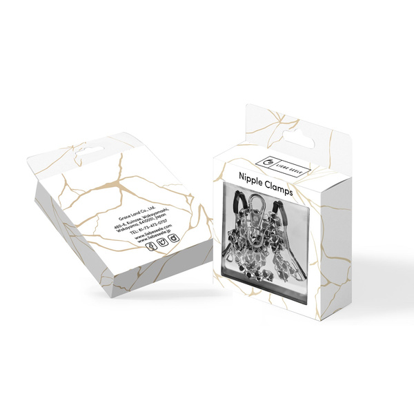 Klamerki Na Sutki Black Beads Chains & Nipple Clamps Liebe Seele