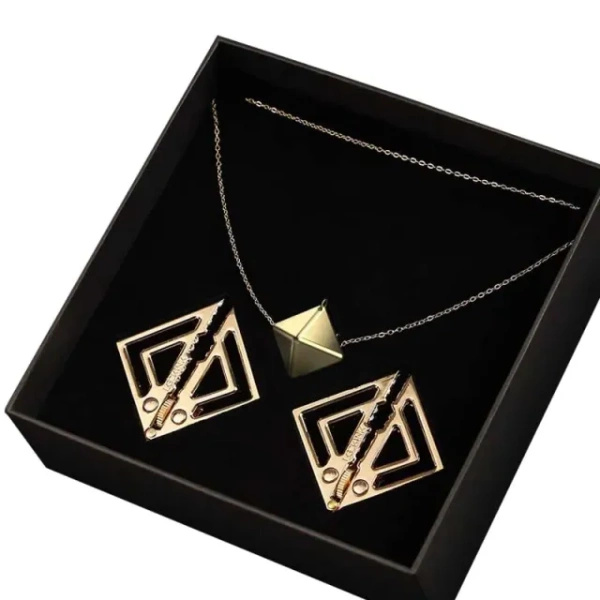 LOCKINK Nipple Clamps with Heavy Pendant Gold