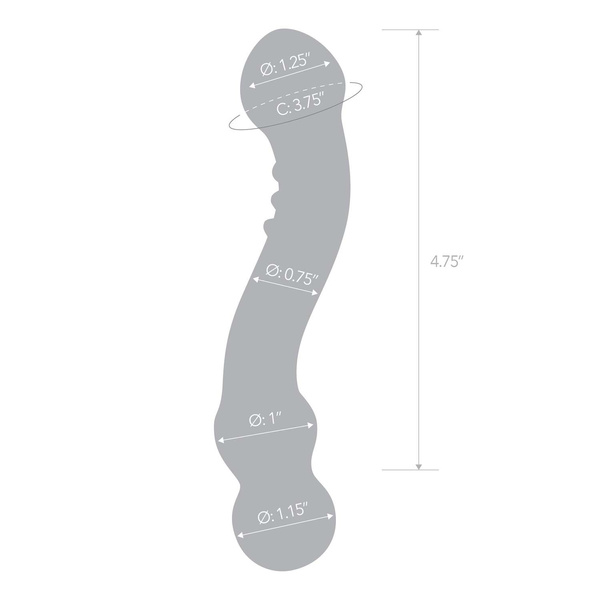Zakrzywione Dildo Do Punktu G Curved G-Spot S Dildo Glas