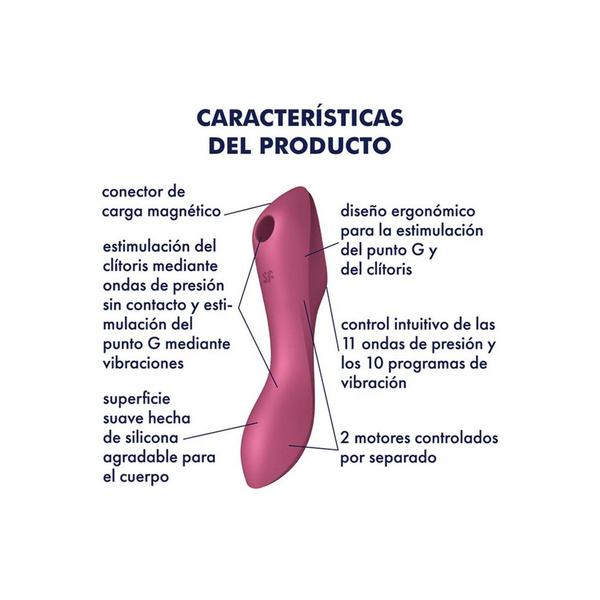 Curvy Trinity 3 multifunction vibrator red Satisfyer