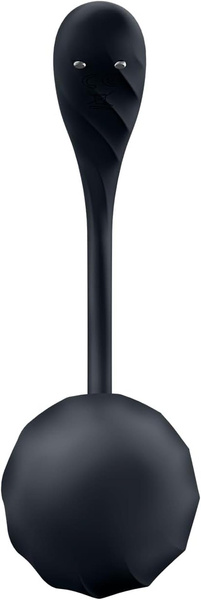 Jajeczko wibrujące Ribbed Petal black Connect App Satisfyer