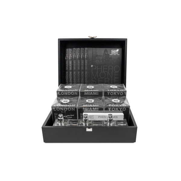 Pheromone Perfume man 6x30 ml Wood box HOT