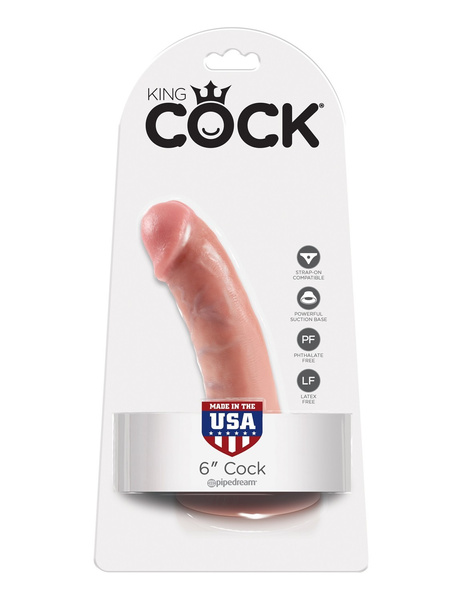 6' Cock Flesh Dildo Cieliste 15Cm King Cock