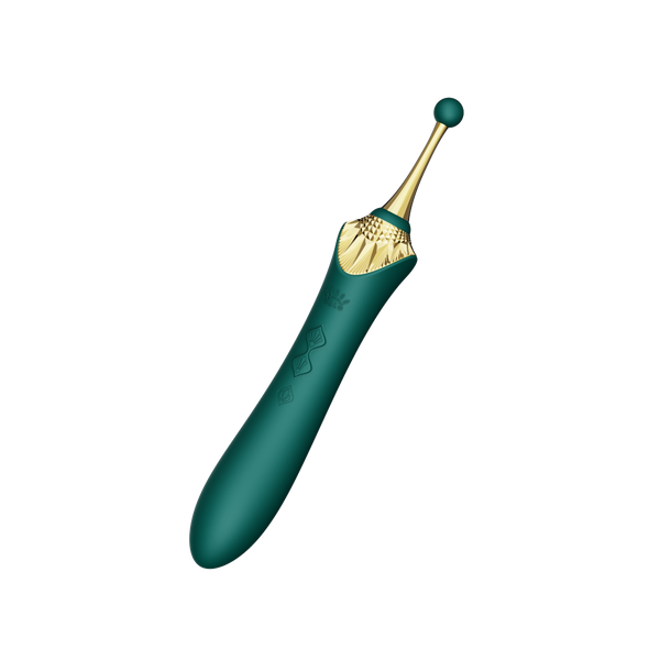 Multifunctional Vibrator Bess 2 Turquoise Green Zalo