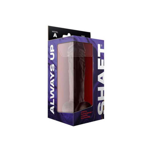 Dildo Model A 26,7 Cm Dong With Balls Mahogany Shaft