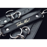 Leahter cuffs Megan black