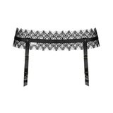 Wąski Koronkowy Pas Do Pończoch Gb308 Garter Belt Black S/M Misso