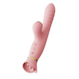 Wibrator Wielofunkcyjny Rose Thruster Strawberry Pink Zalo