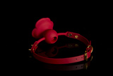 Silicone Rose-Shaped Gag with Red Straps Zalo & Upko Rose Ball Gag Red Straps UPKO