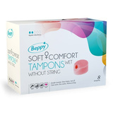 Beppy Soft Comfort Tampons Wet tampony bez sznurka nawilżane 8 szt.