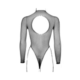Body LE DÉSIR with Fishnet Structure and Turtle Neck One Size