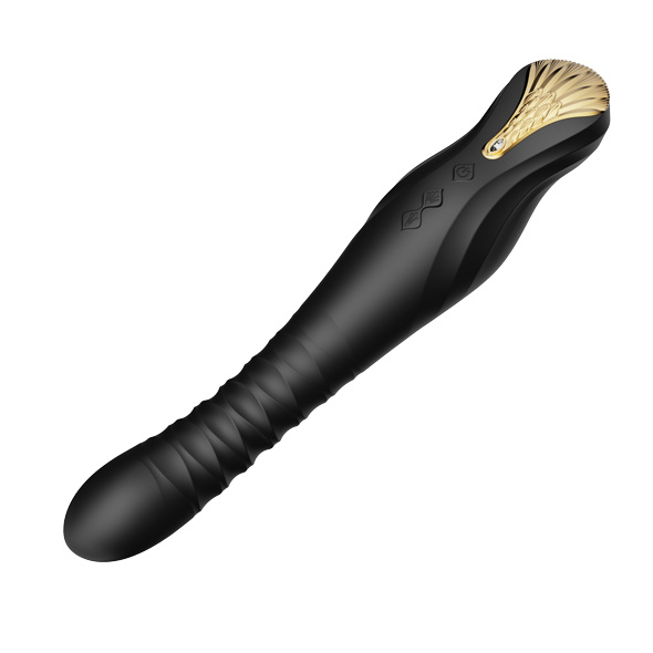 King Vibrating Thruster Obsidian Black Zalo