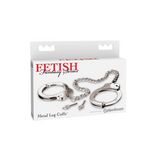 Fetish Fantasy Series Metal Leg Cuffs Silver