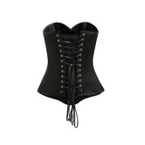 Czarny Gorset Zasłaniający Piersi Upko Black Overbust Corset M UPKO