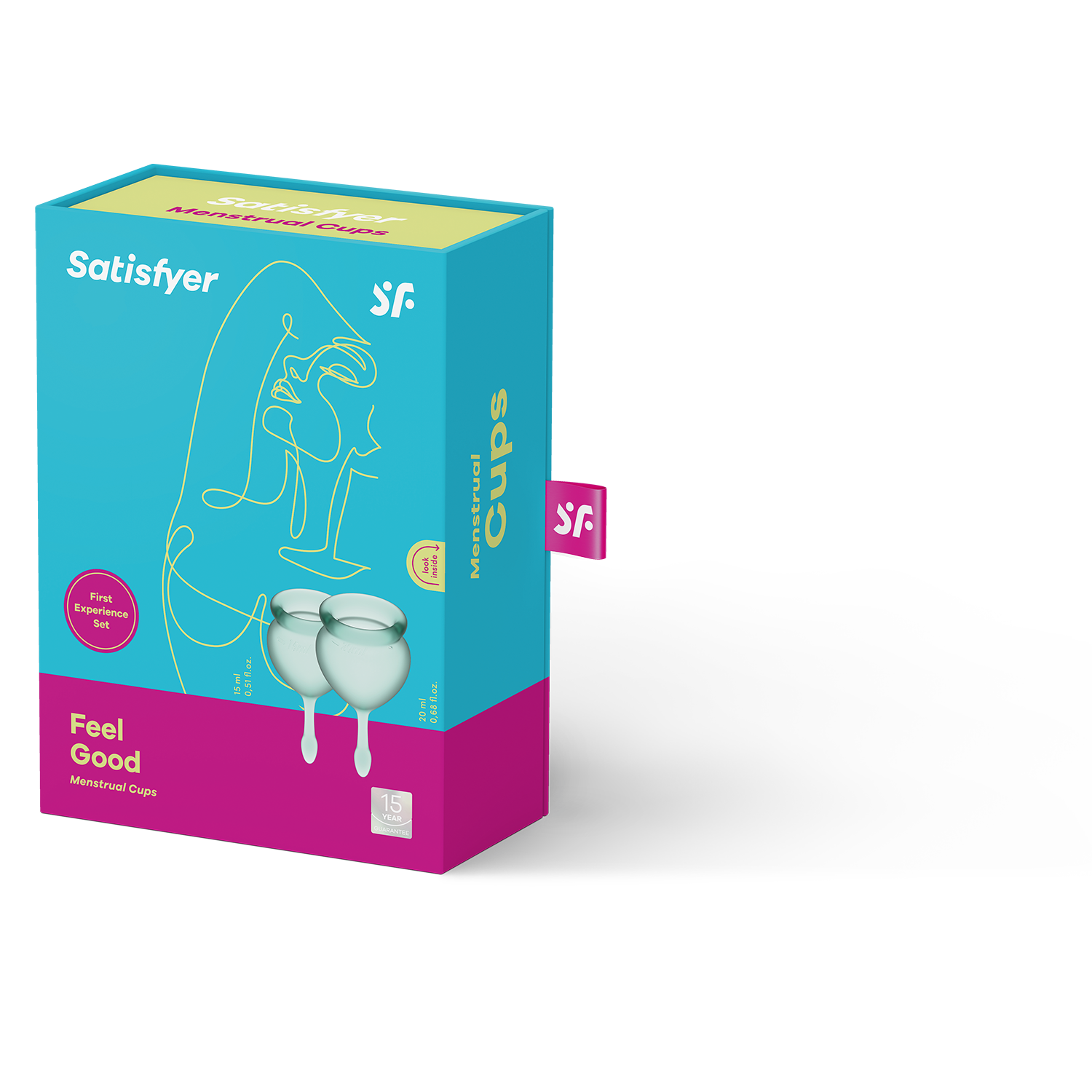 DOVELAND - Sada menštruačných kalíškov Satisfyer Feel Good tmavozelená