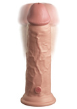 Miękki Silikonowy Wibrator Z Twardszym Rdzeniem 8 Inch Dual Density Vibe Cock Light King Cock