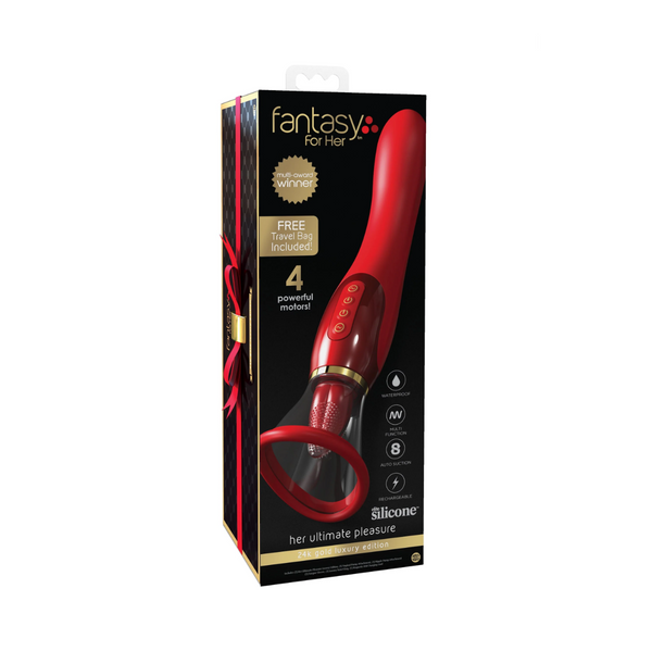 Pipedream Her Ulitmate Pleasure Holiday Version Red