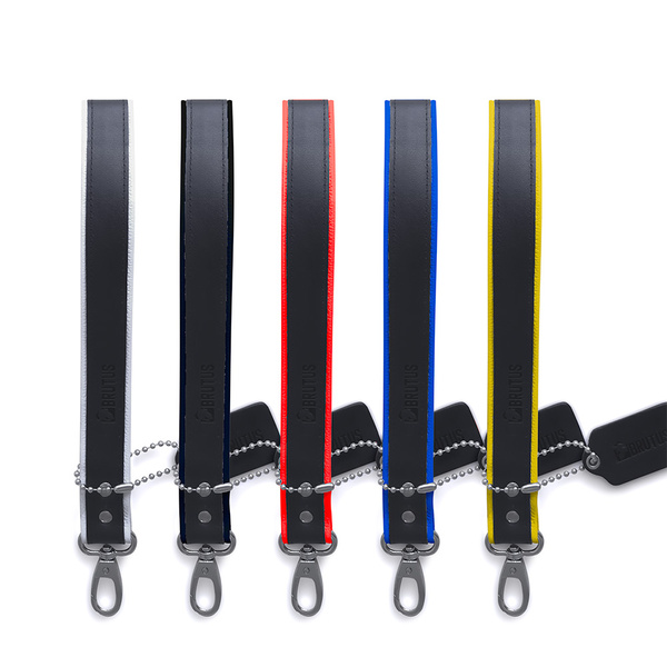 Short Leather Bondage Leash Black Brutus