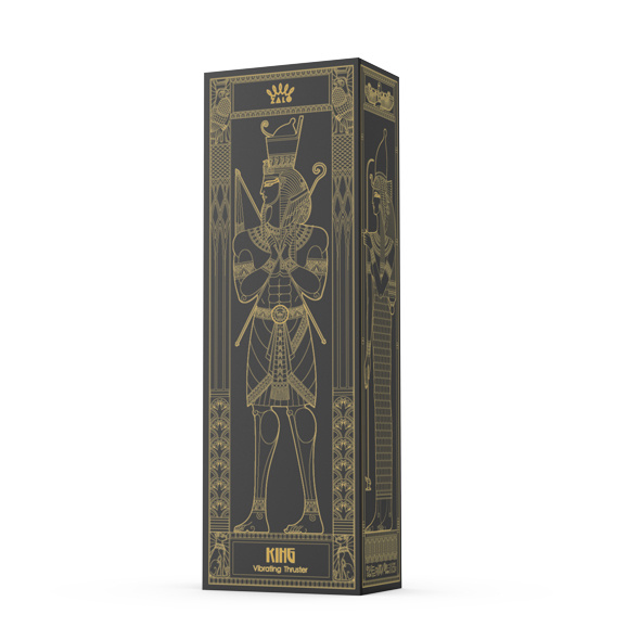 King Vibrating Thruster Obsidian Black Zalo