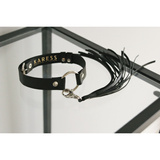 Leather chocker Estera black