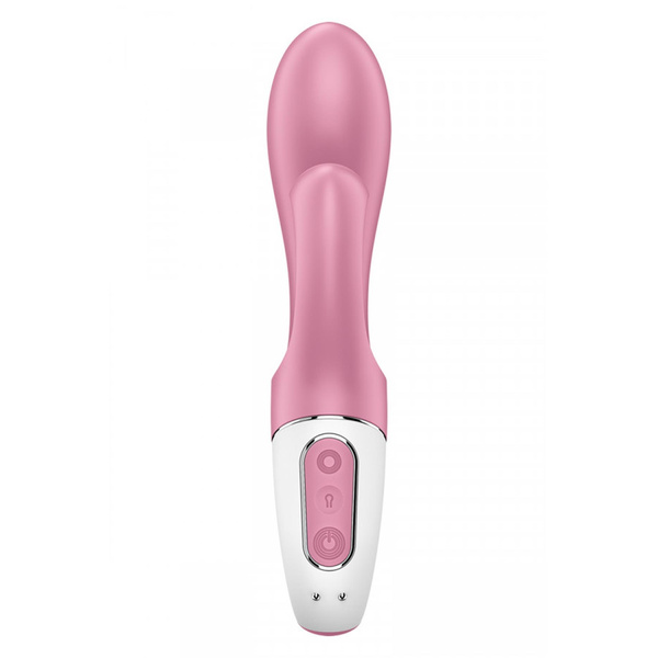 Pompowany wibrator Air Pump Bunny 2 light red Satisfyer