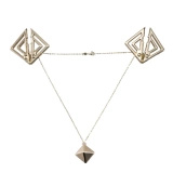 LOCKINK Nipple Clamps with Heavy Pendant Gold