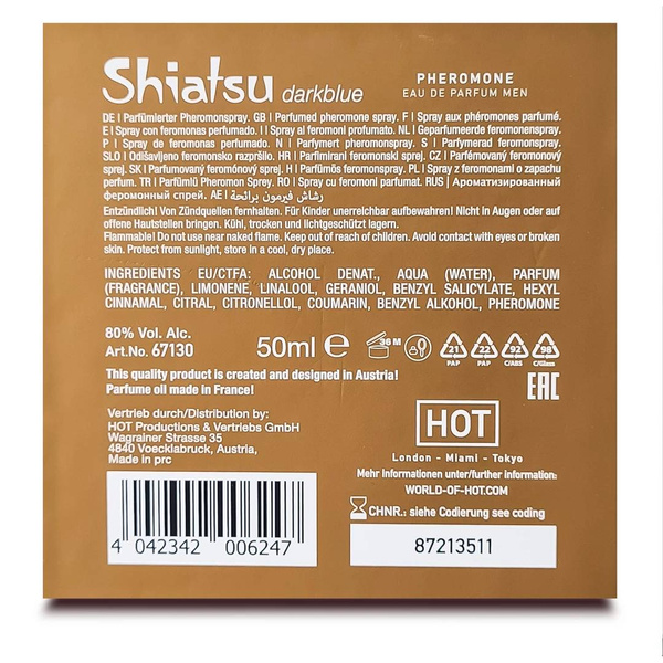 Pheromon Fragrance Man Darkblue 50ml Shiatsu