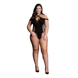 Body Leda Xiii With Crossed Neckline Black Osx Le Désir