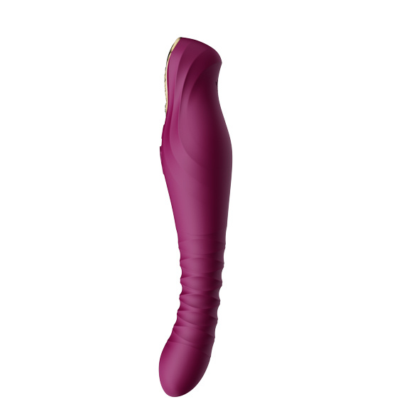 King Vibrating Thruster Velvet Purple Zalo