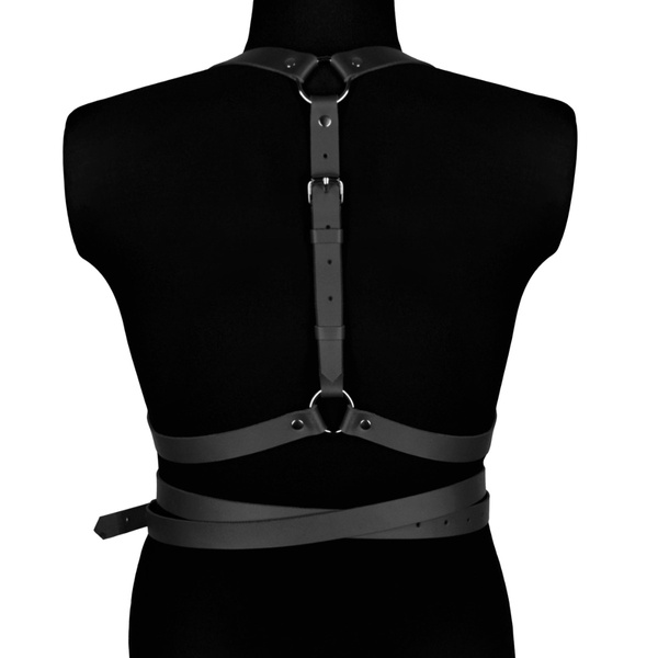 Leather harness Noemi black