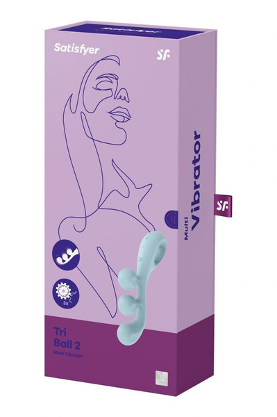 Tripple vibrator Tri Ball 2 light blue Satisfyer