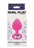 Korek Analny Toyjoy Anal Play Diamond Booty Jewel Medium Pink TOYJOY