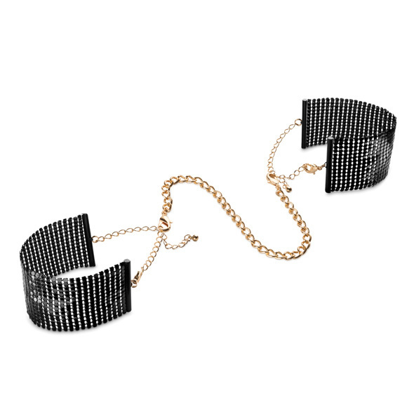 Desir Metallique Mesh Black Handcuffs Bijoux Indiscrets