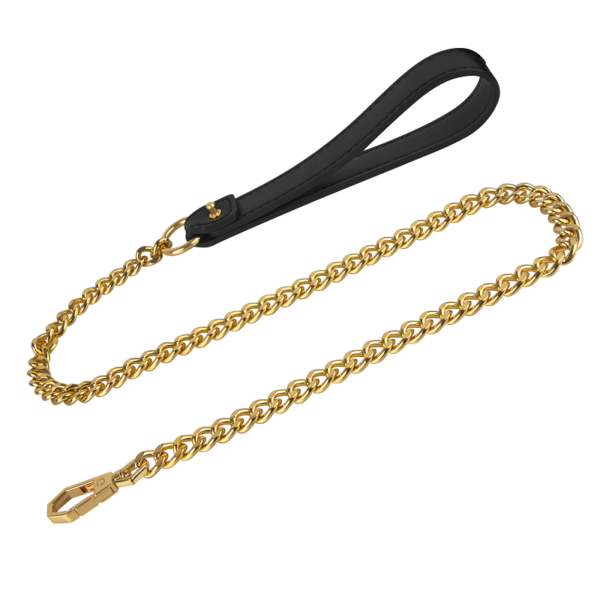 Smycz Leash Black/Gold Kinky Diva