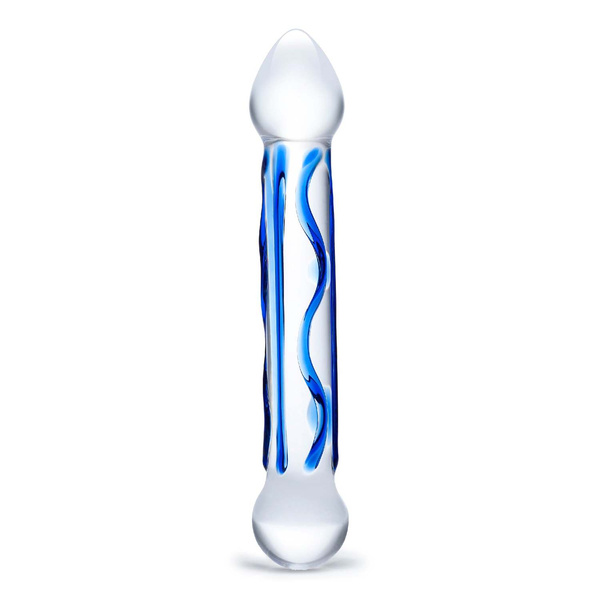 Glas - Full Tip Textured Glass Dildo
