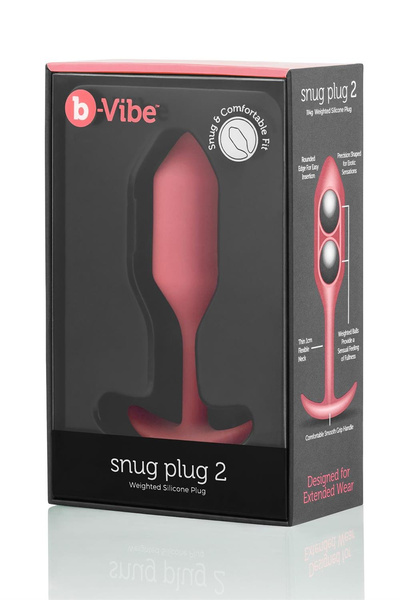 Korek analny Snug Plug 2 Coral b-Vibe