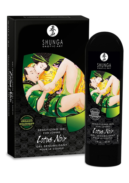 Organiczny Żel Stymulujący Dla Par Lotus Noir Sensitizing Gel For Lovers 60Ml Shunga