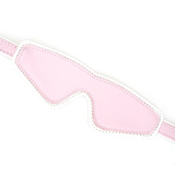 Maska White & Pink Fairygoat Leather Blindfold Liebe Seele